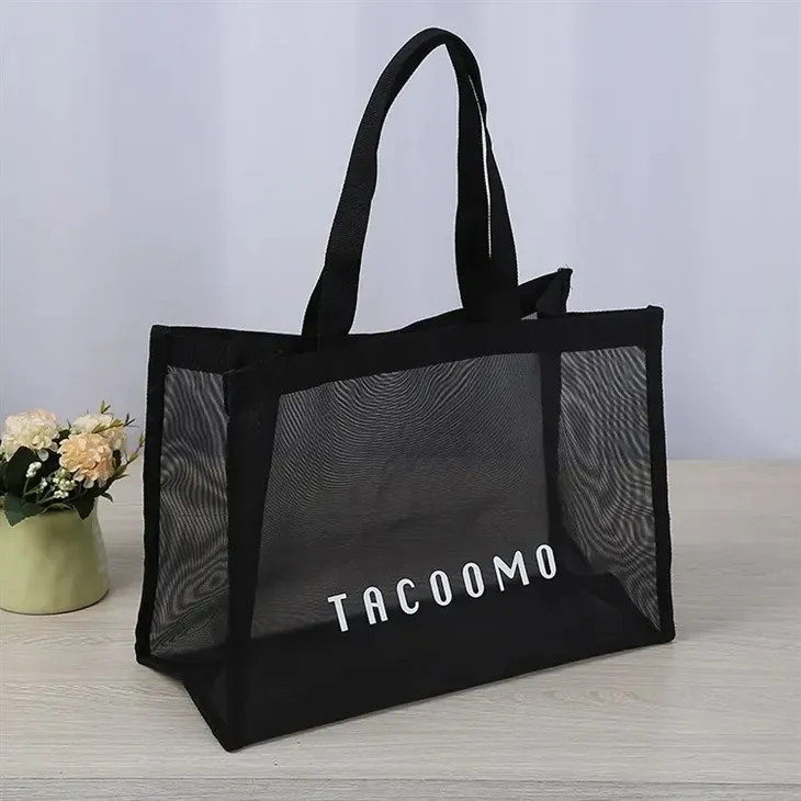 Nylon Mesh Maket Cloth Shop Shoulder Beach Shopping Tote Bag